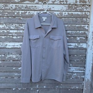 🌟 Aspen Gray Lightweight Shirt Jacket Size xl